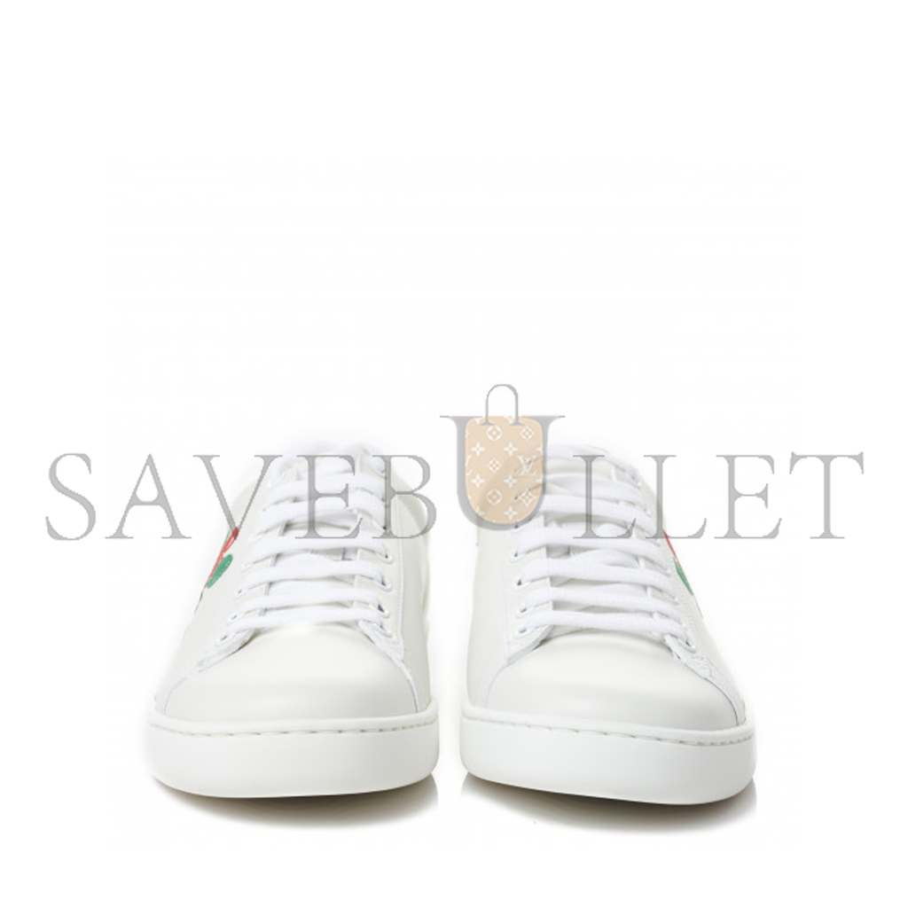 G*u*i calfskin miro soft tennis embroidered womens ace sneakers 602684